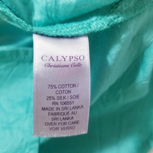 Calypso Christiane Celle Cotton Silk Blouse - Picture 8 of 9